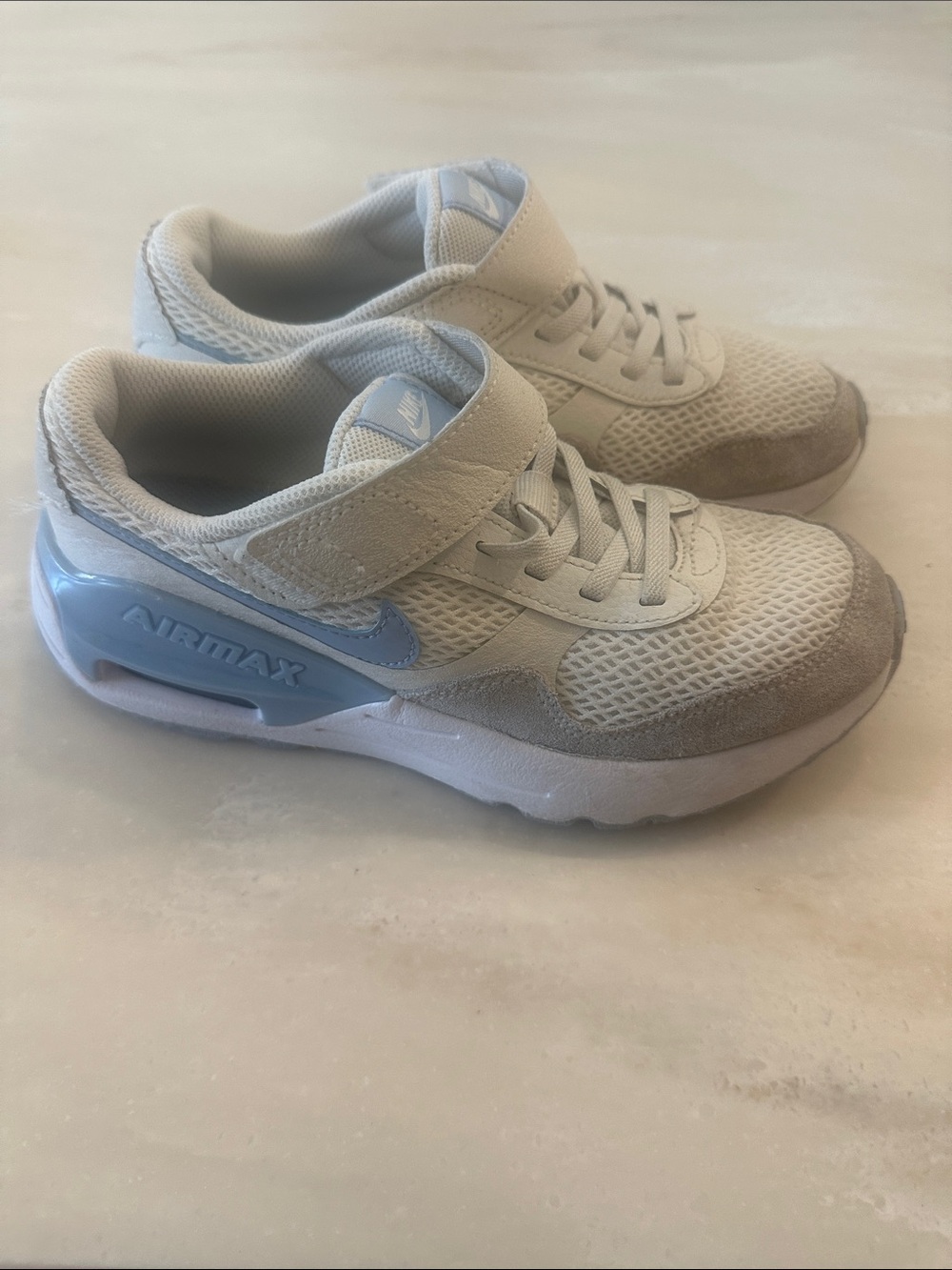 Nike Kids Light Blue & White Air Max Sneakers